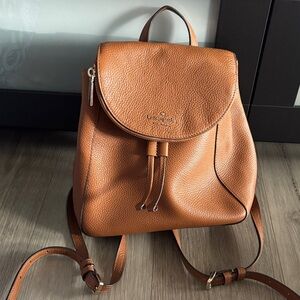 Kate Spade Tan Leather Backpack